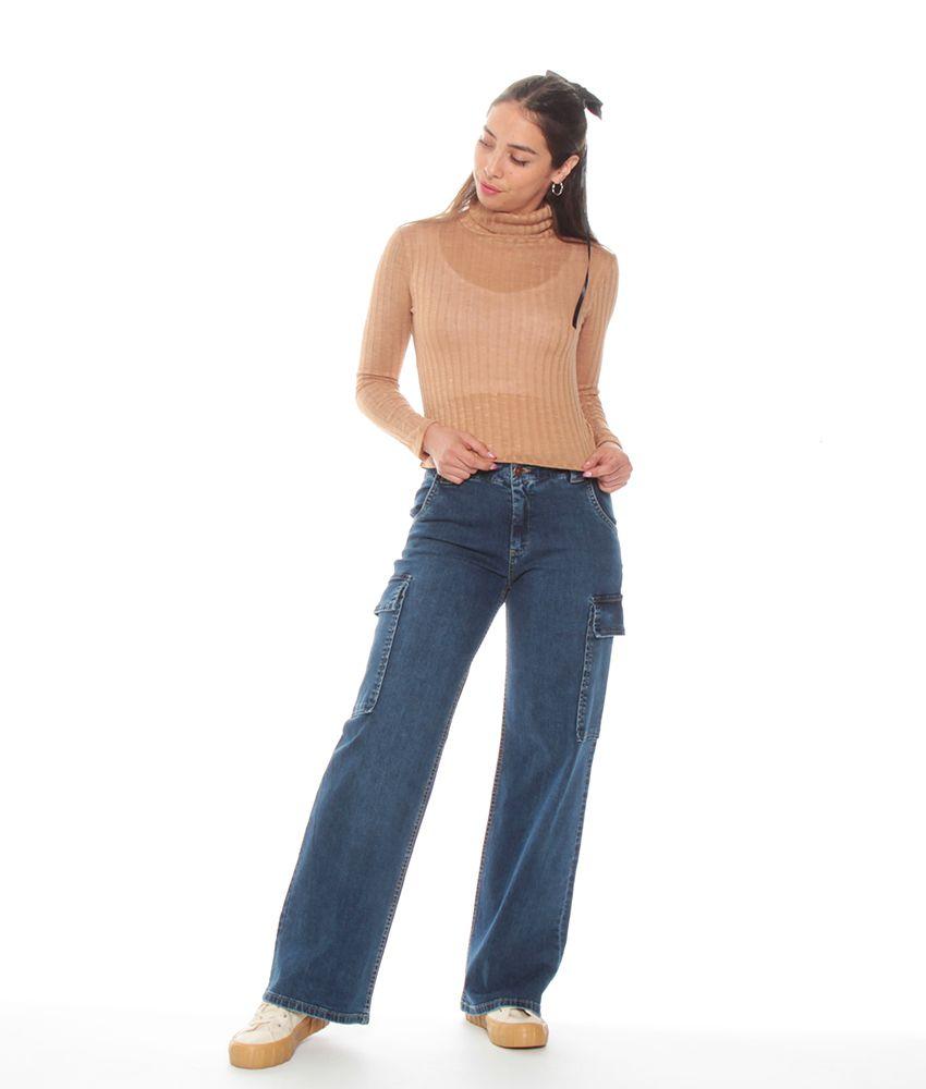 Polera Manga Larga Cuello Alto-2