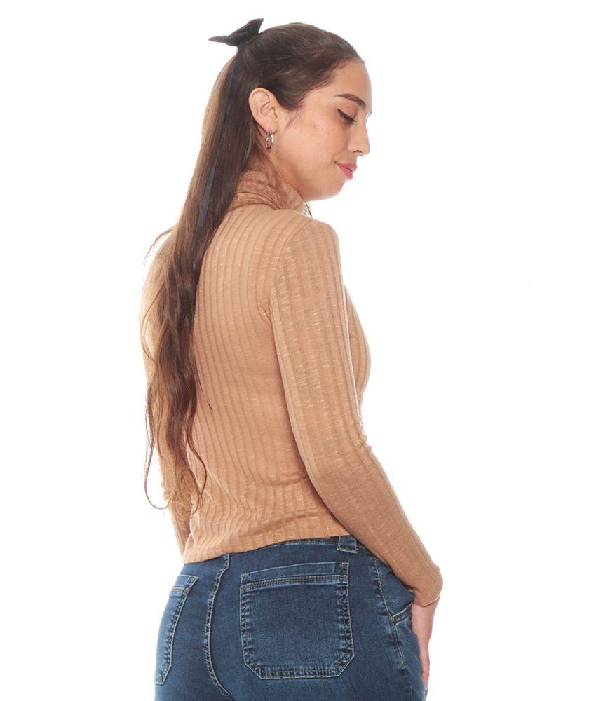 Polera Manga Larga Cuello Alto-5