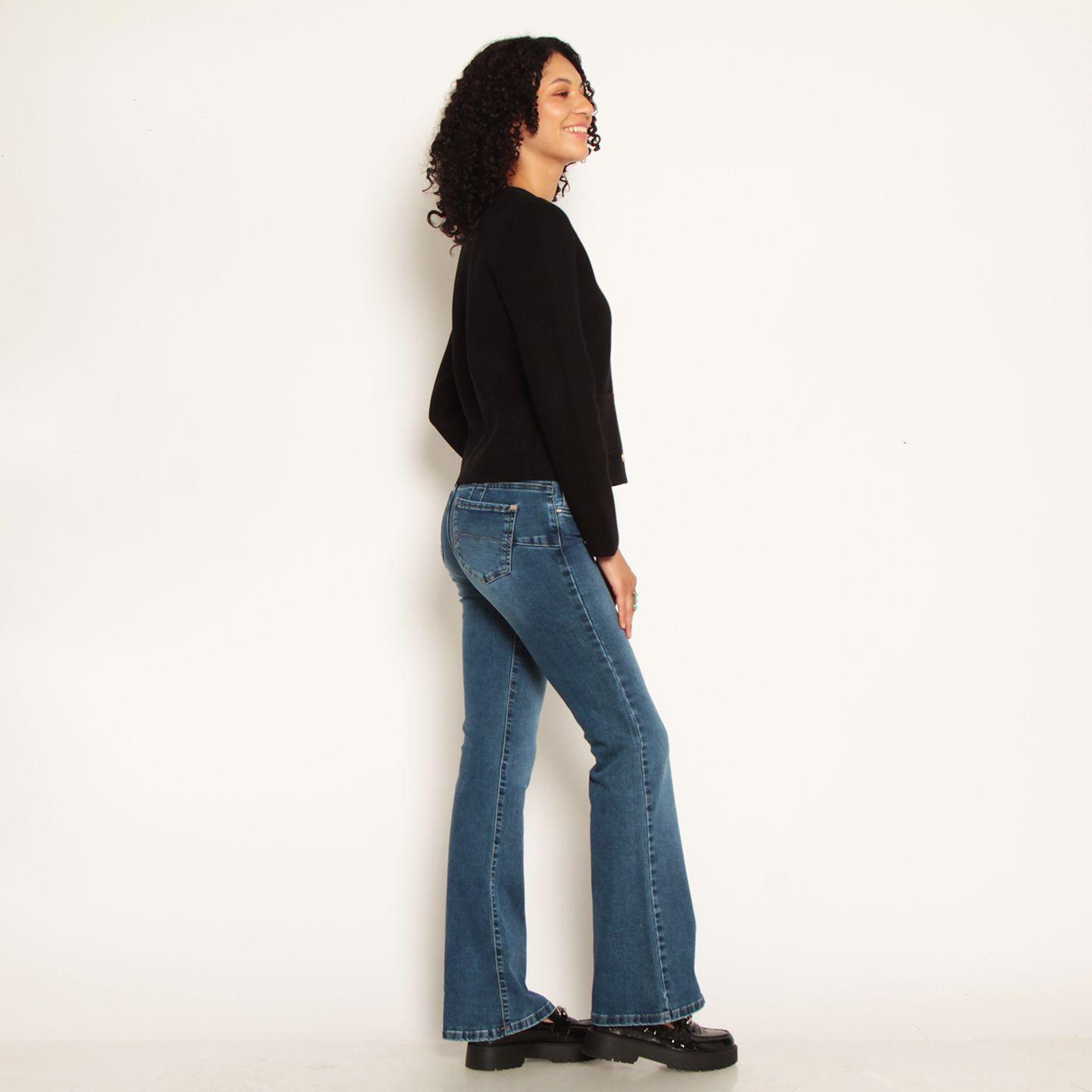 Chaqueta Tejida Manga Larga Abotonado Con Bolsillos Escote Redondo-5