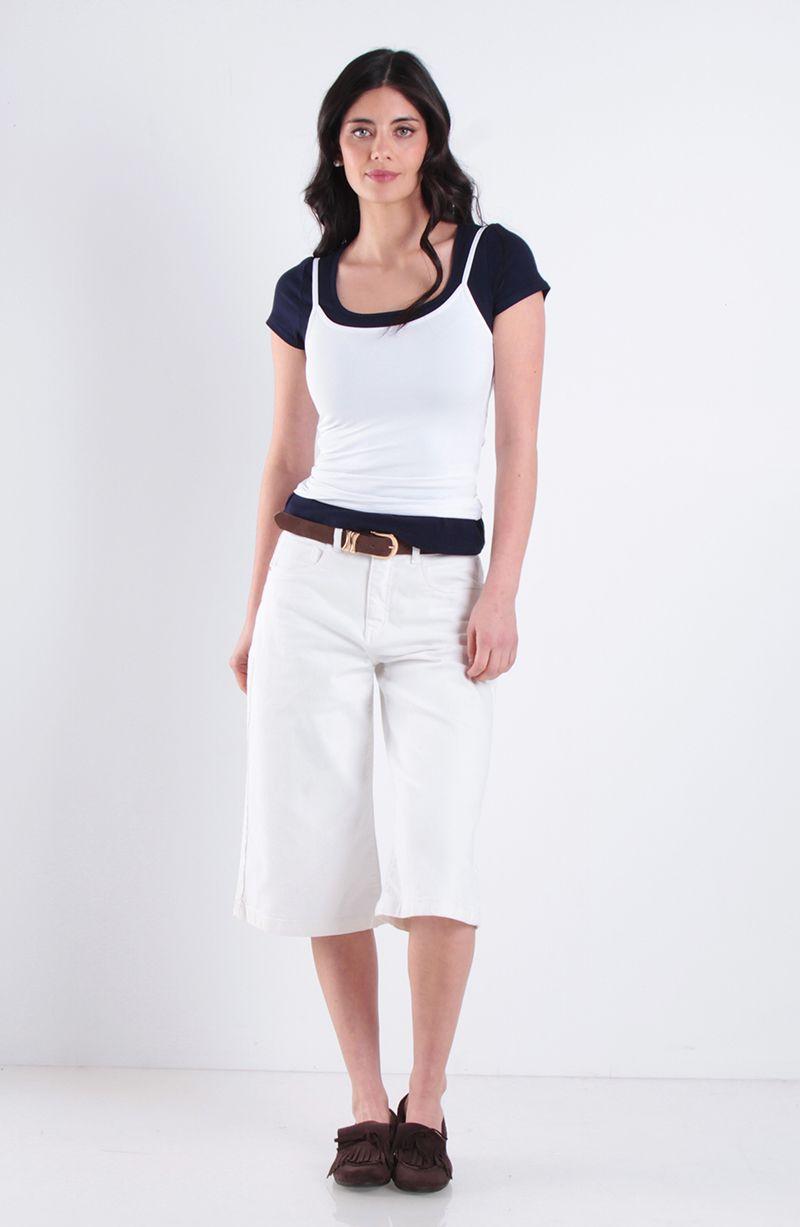 Polera Manga Corta Escote Cuadrado Rib-5