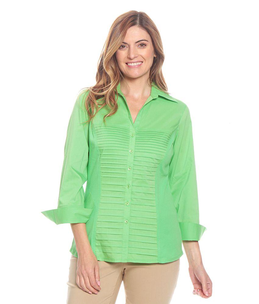 Blusa Con Detalle De Alforza En Delantero-0