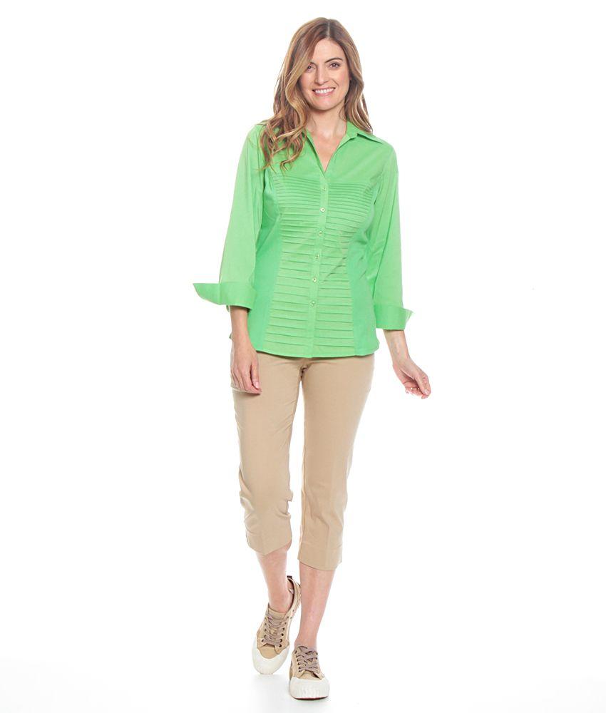 Blusa Con Detalle De Alforza En Delantero-4