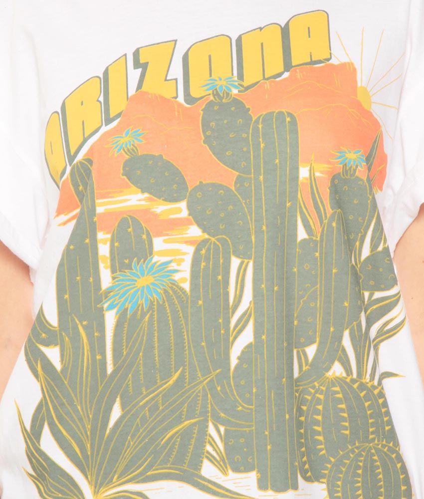 Polera Estampada Manga Corta  Escote Redondo-2