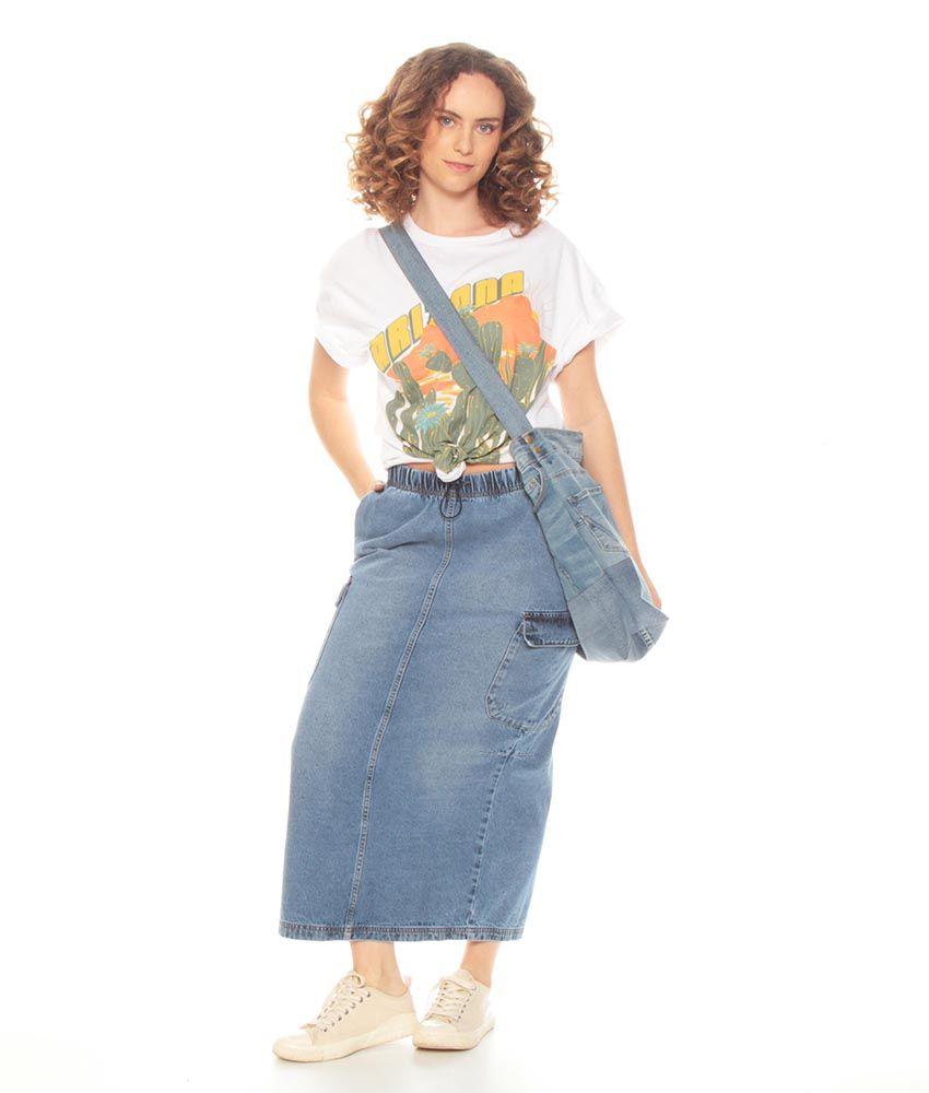 Polera Estampada Manga Corta  Escote Redondo-4