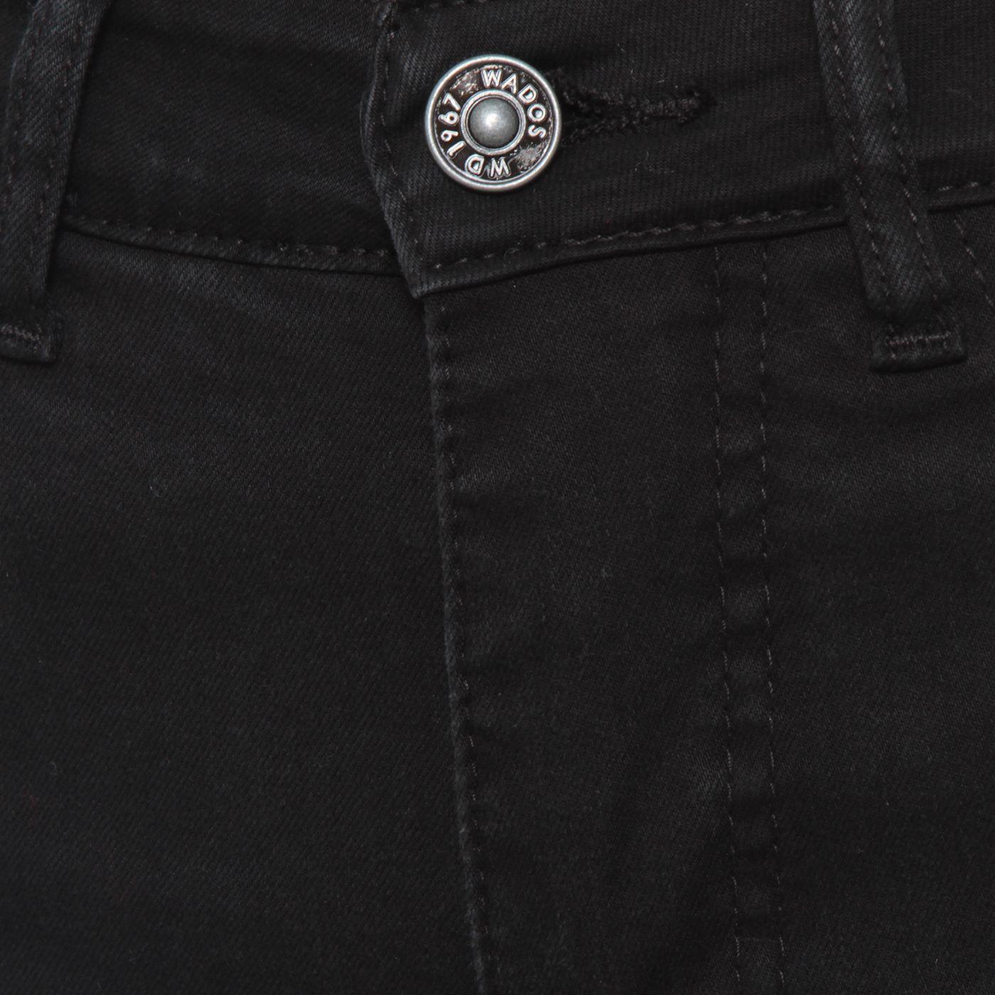 Jeans Slim Tiro Alto Pretina Basica 1 Boton-7