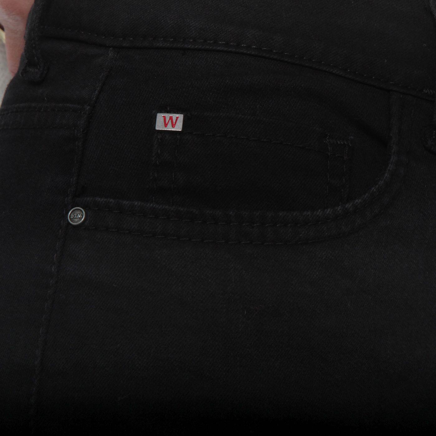 Jeans Slim Tiro Alto Pretina Basica 1 Boton-8