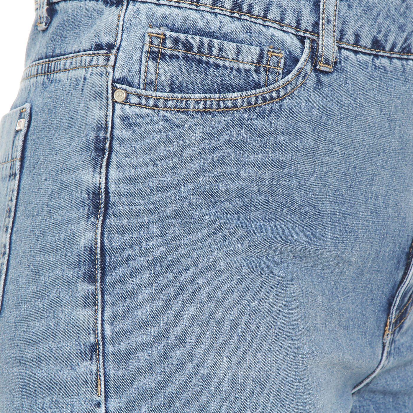 Jeans Wide  Leg Tiro  Alto Pretina Basica  1 Boton-8