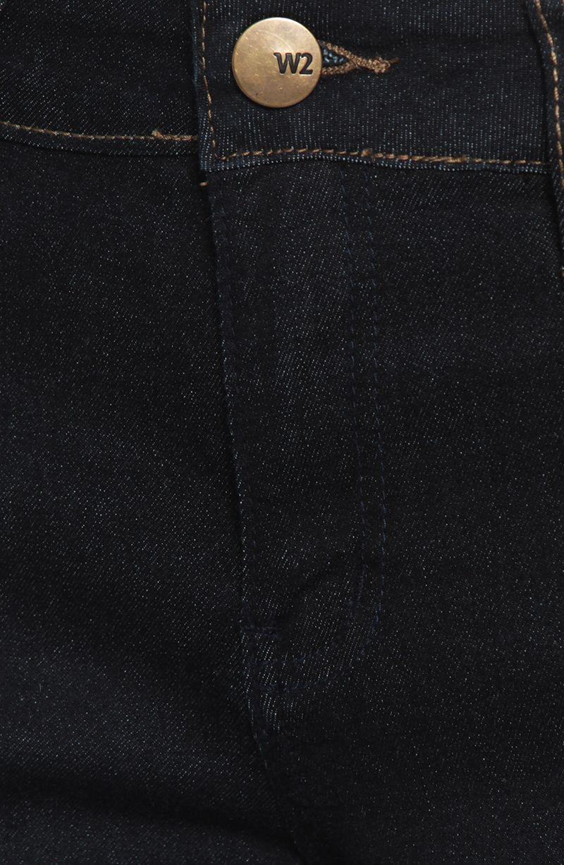 Jeans Wide Leg  Cuffed  Tiro Alto Pretina Basica 1 Boton-2