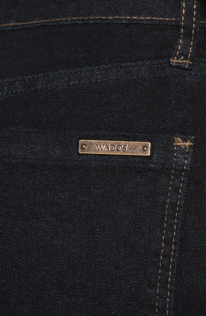 Jeans Wide Leg  Cuffed  Tiro Alto Pretina Basica 1 Boton-3