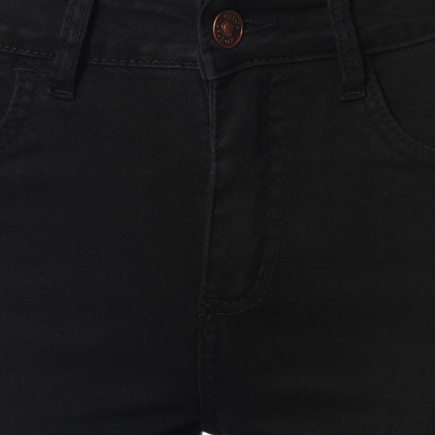 Jeans Flare  Tiro Alto Pretina Basica 1 Boton-7