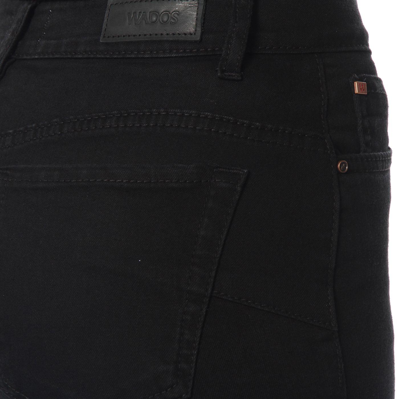 Jeans Flare  Tiro Alto Pretina Basica 1 Boton-9