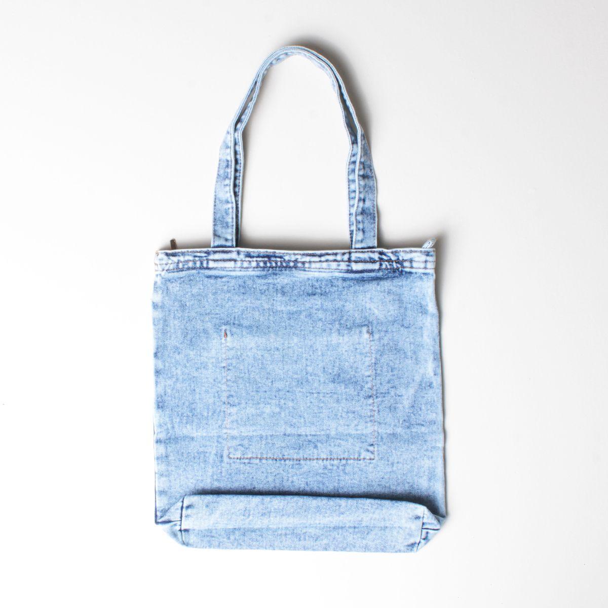 Bolso Denim Con Bolsillo-3
