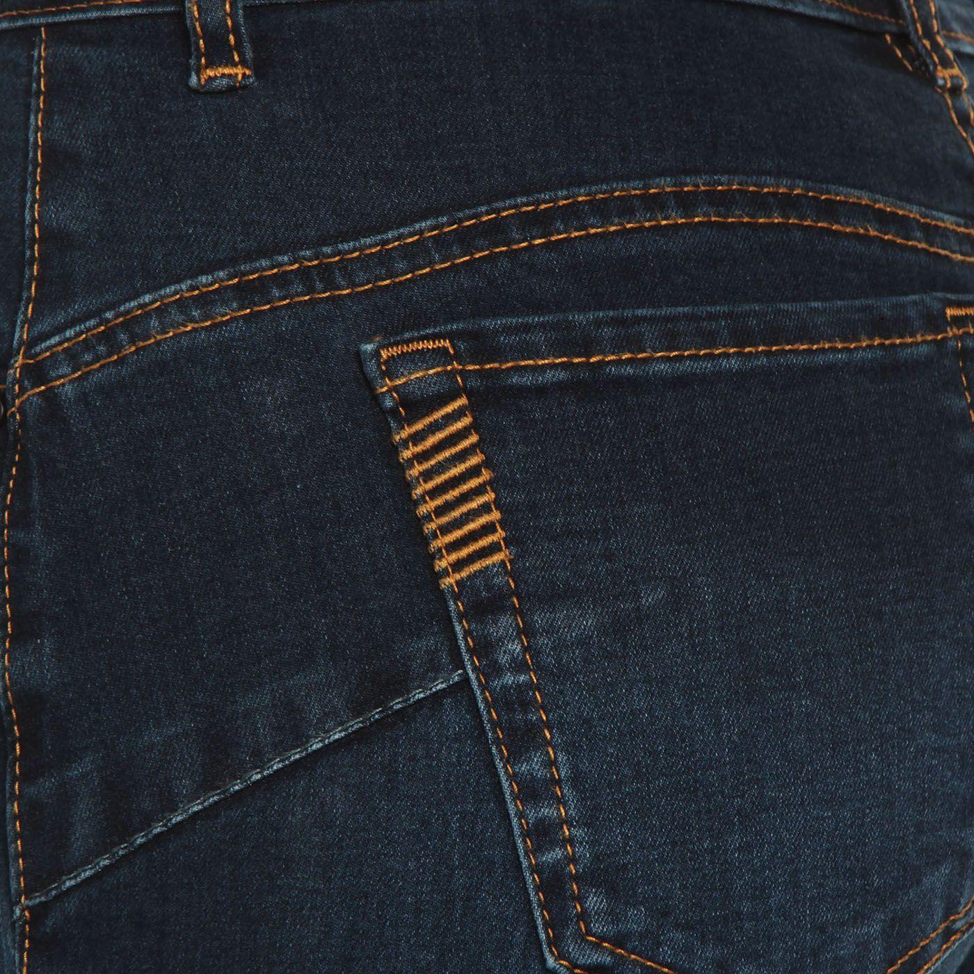 Jeans Flare Tiro Alto   Pretina Basica 1 Boton-9