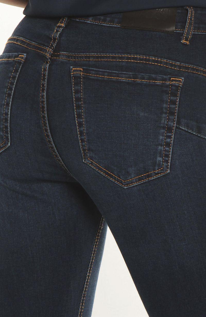Jeans Flare Tiro Alto   Pretina Basica 1 Boton-3