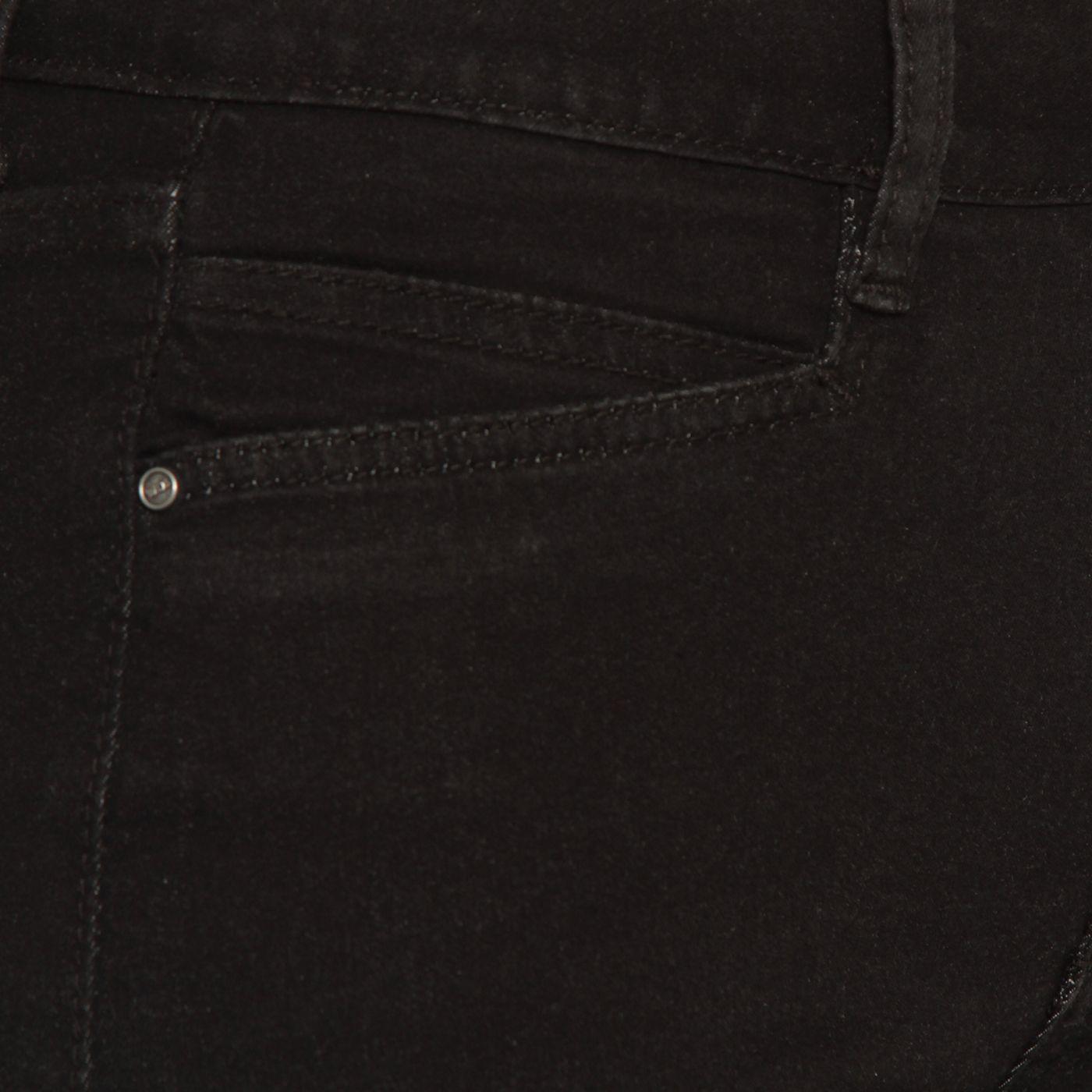 Jeans Tiro Alto Basico Pretina Un Boton Recto-5