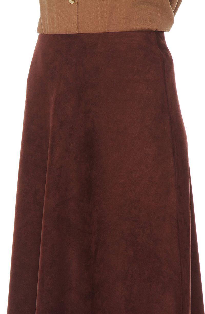 Falda Suede A La Cintura-1