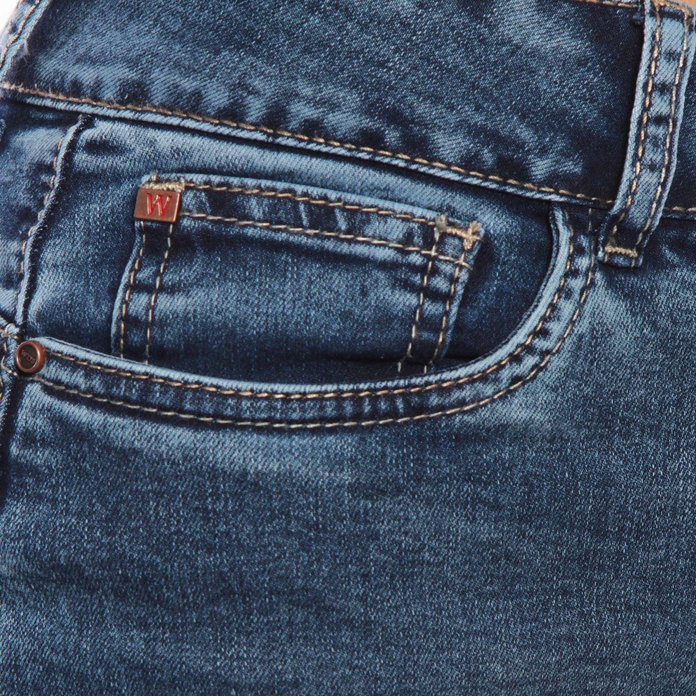 Jeans Wide Leg Tiro Alto Pretina Basica 1 Boton Push Up-2