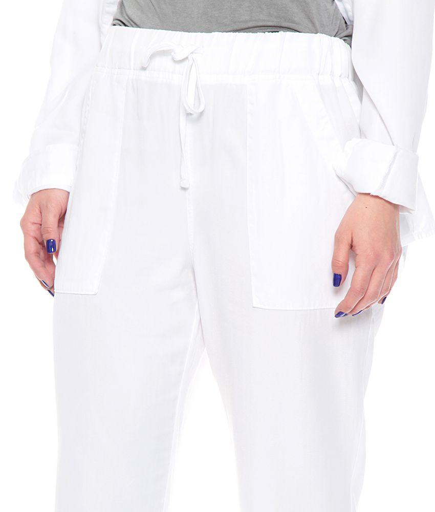 Pantalon Cargo Lyocell Con Cintura Elasticada-1