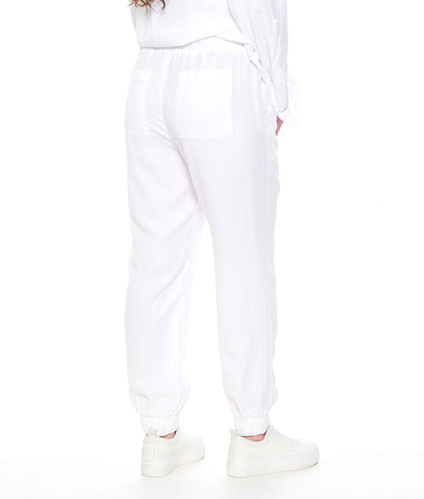 Pantalon Cargo Lyocell Con Cintura Elasticada-2