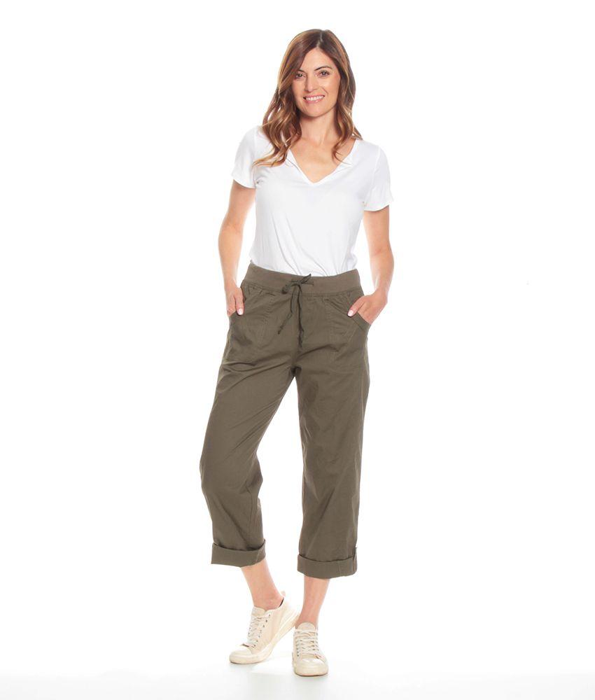 Pantalon Solido Pretina Elasticada Con Pabilo Basta Ajustable-4