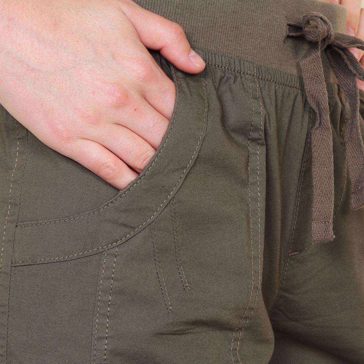 Pantalon Solido Pretina Elasticada Con Pabilo Basta Ajustable-5