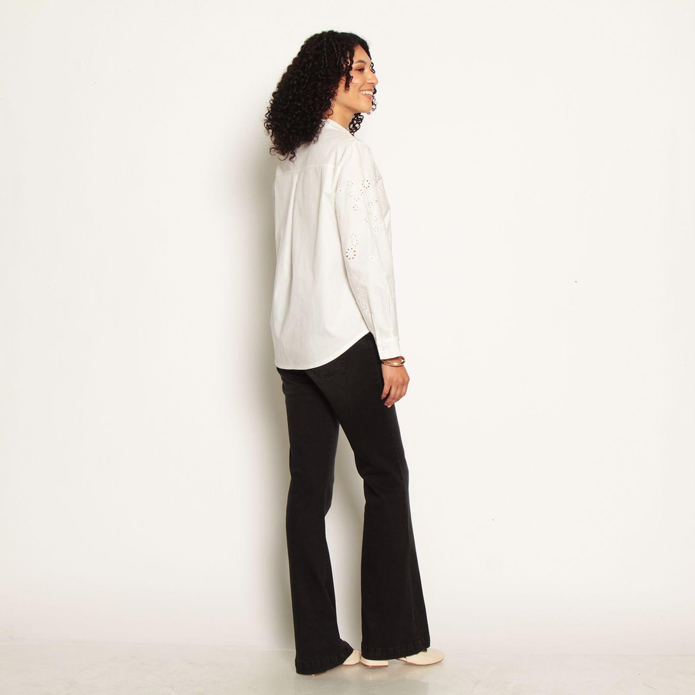 Blusa Manga Larga Con Brodery En Delantero-6