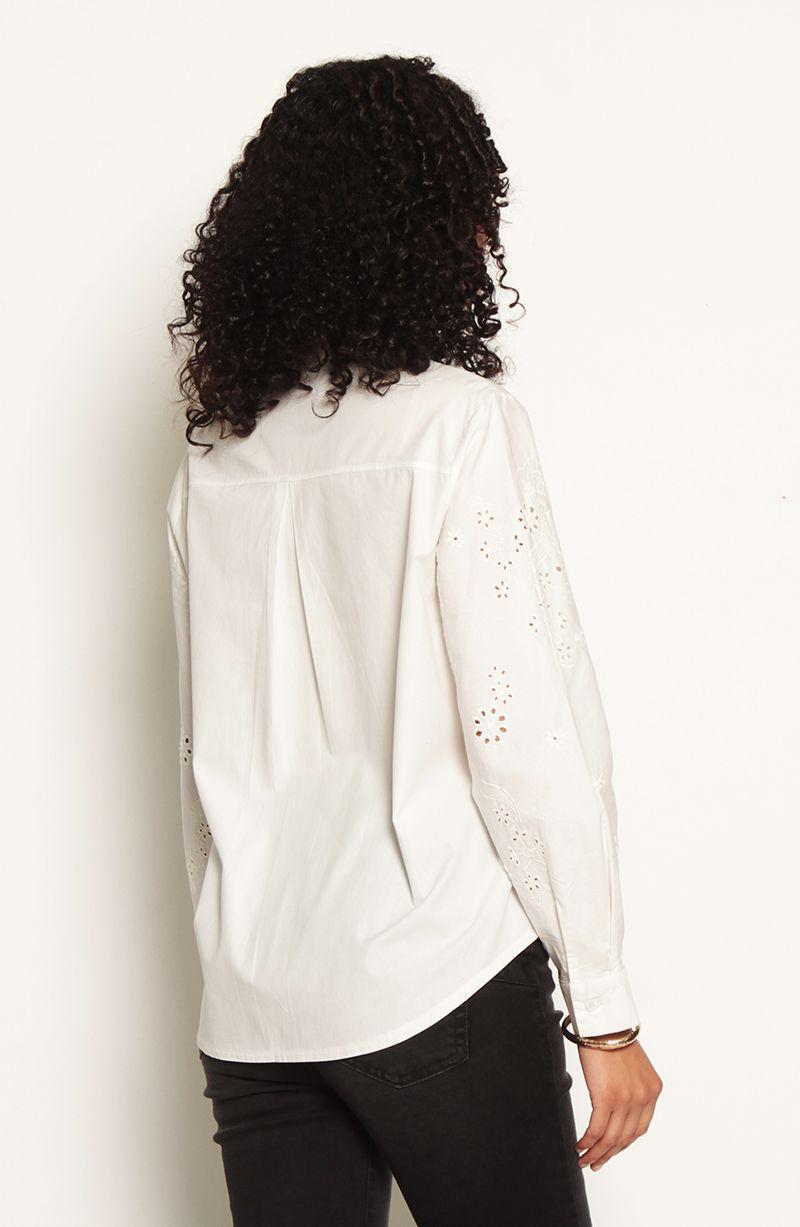 Blusa Manga Larga Con Brodery En Delantero-1