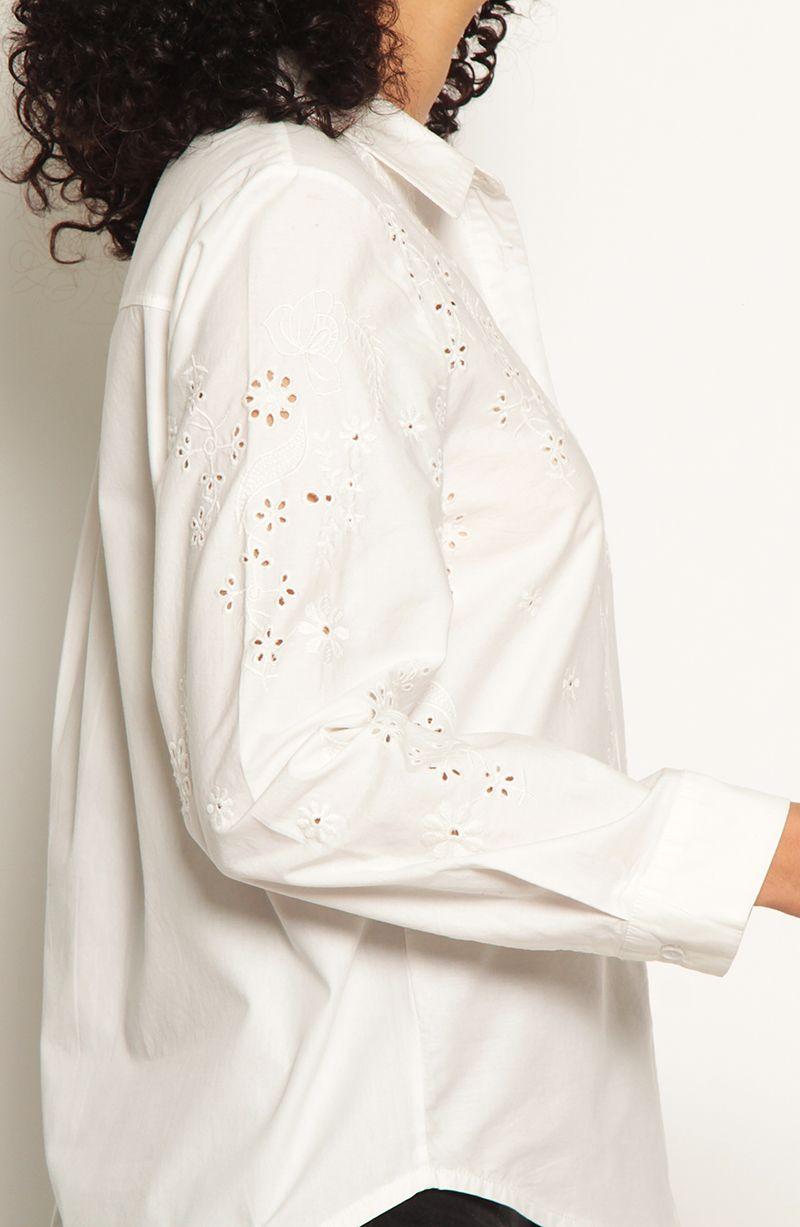 Blusa Manga Larga Con Brodery En Delantero-4