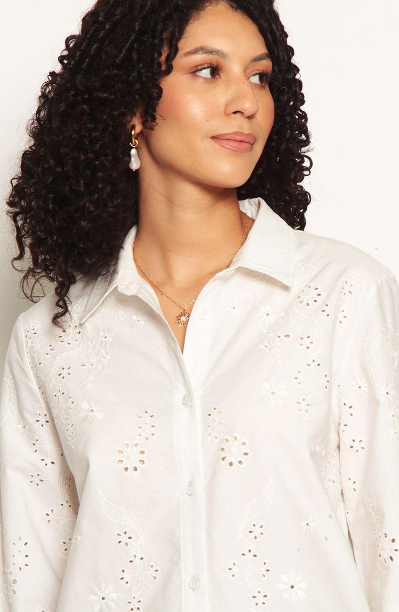 Blusa Manga Larga Con Brodery En Delantero-5