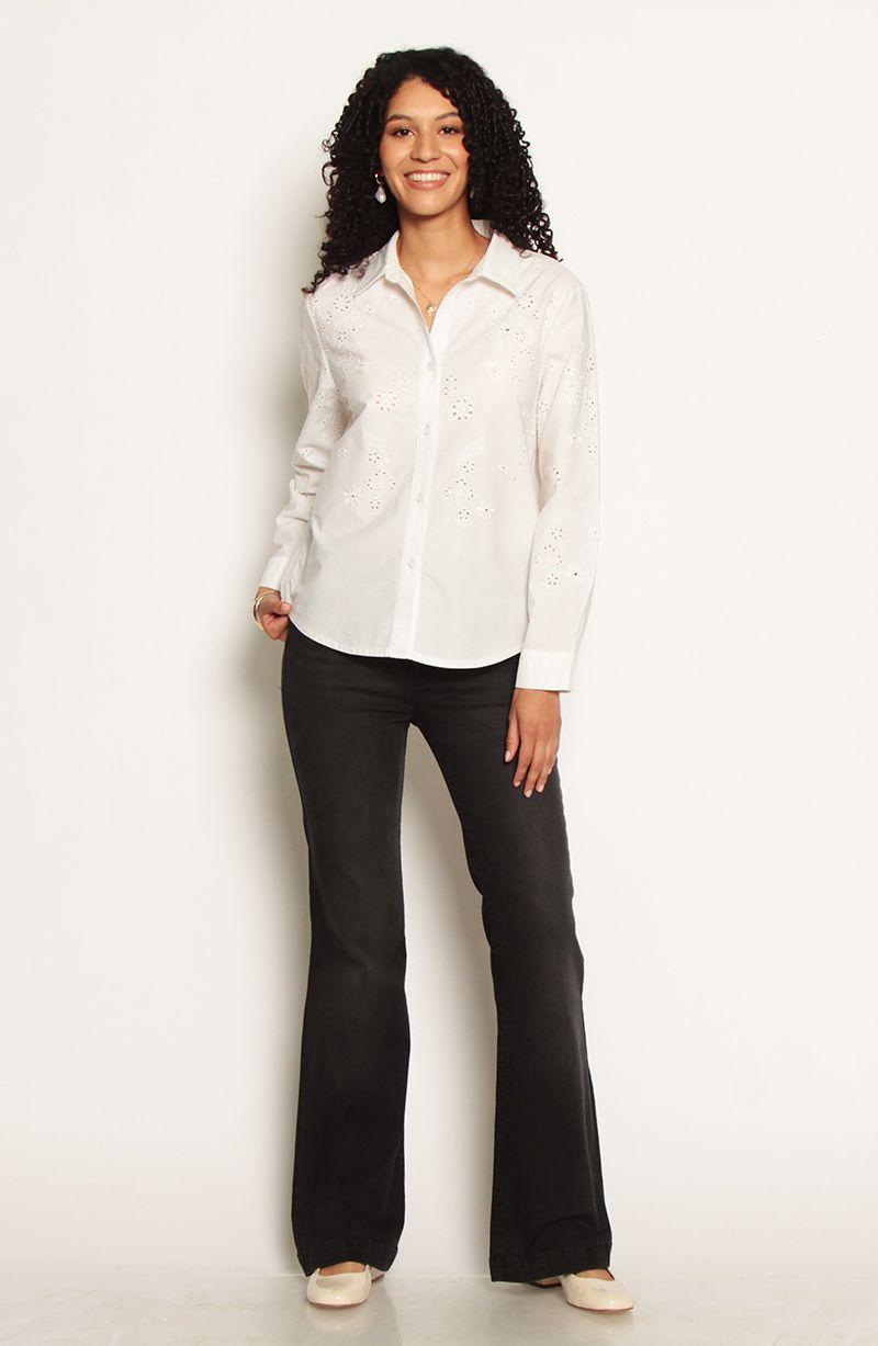 Blusa Manga Larga Con Brodery En Delantero-6