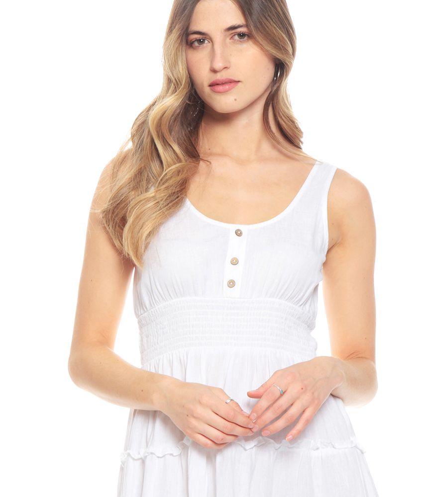 Vestido  Corto Con Cintura Easticada-2