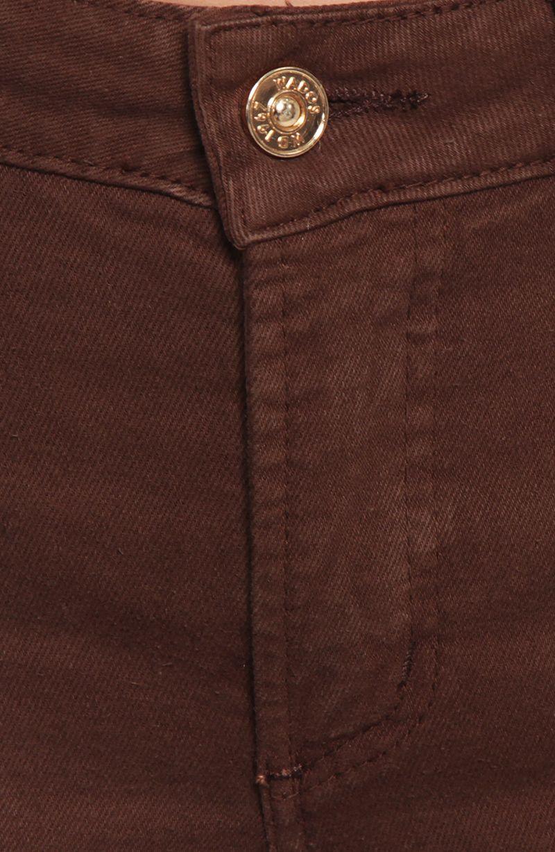 Jeans Recto Tiro Alto  Pretina Basica Un Boton-2