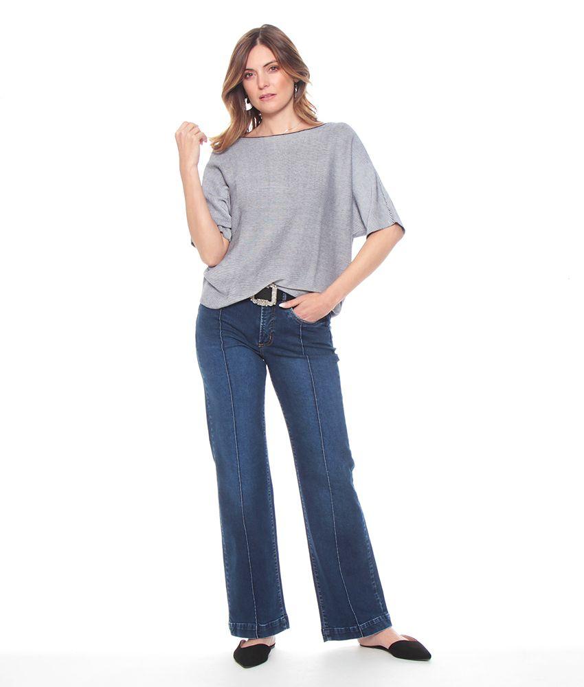 Sweater Manga Corta Escote Bote-6