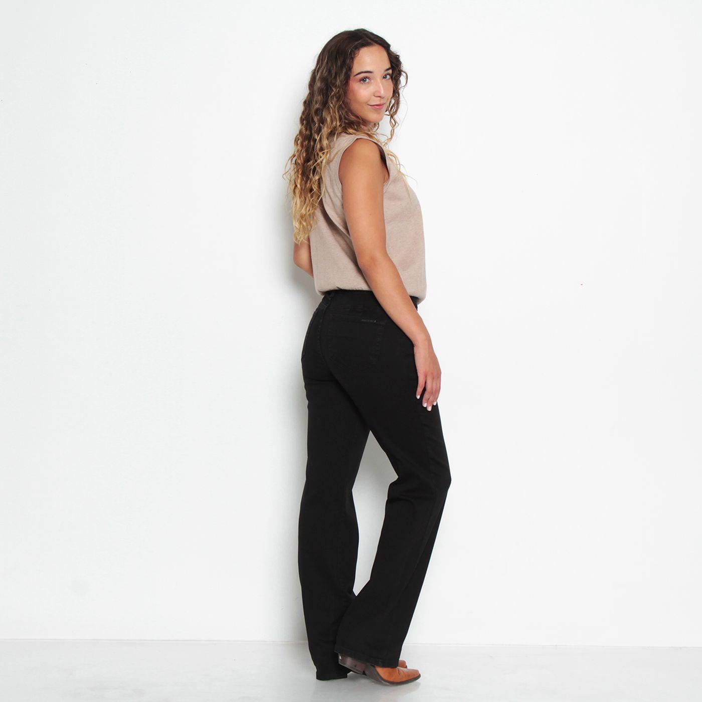 Jeans Recto Push In Push   Pretina Tiro Alto Un Boton-6