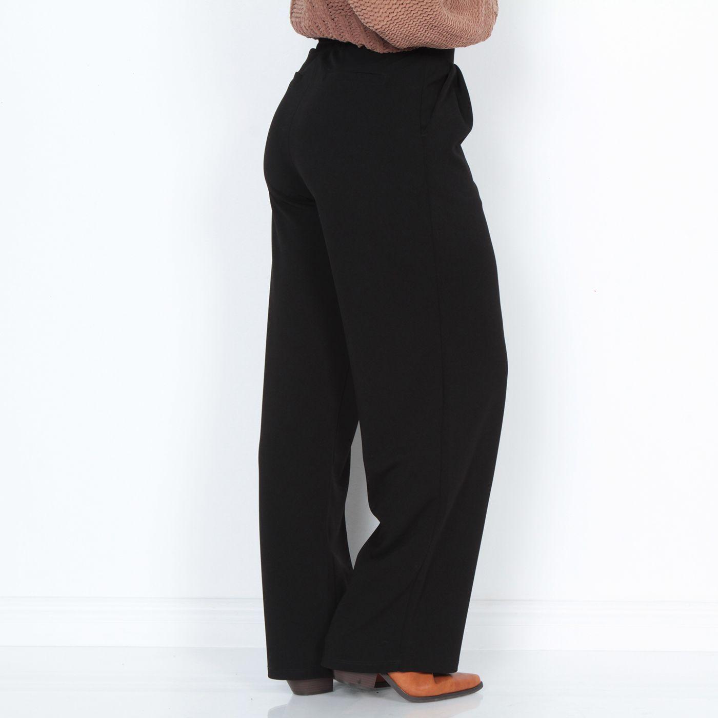 Pantalon Wados Wide Leg Tiro Alto Pretina Basica-4