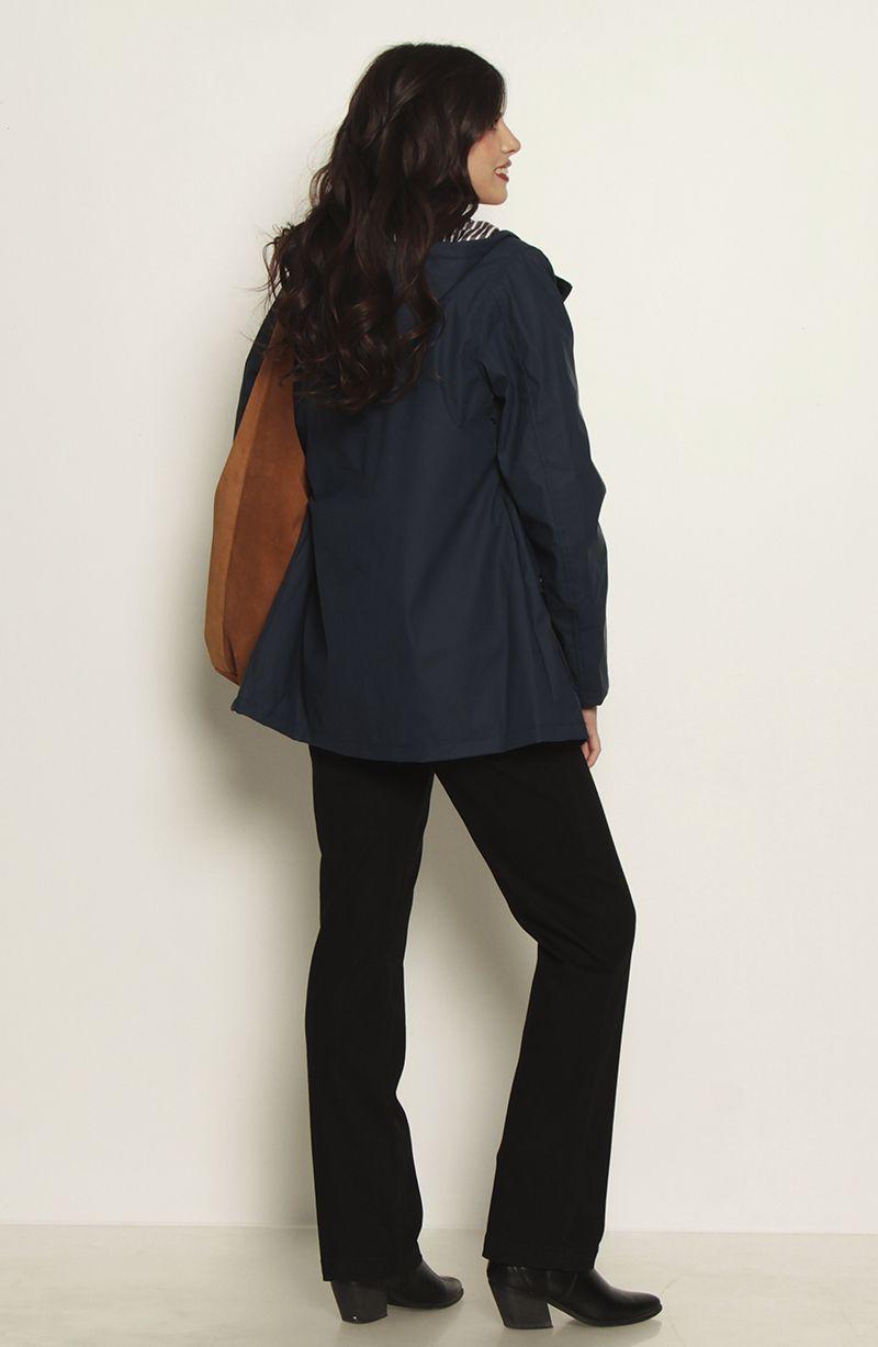 Chaqueta Impermeable Con Capucha Y Bolsillos-6