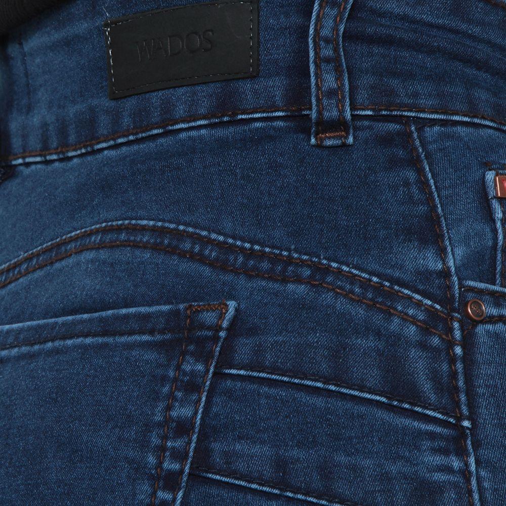Jeans Slim Tiro Alto Push Up Pretina Media-8