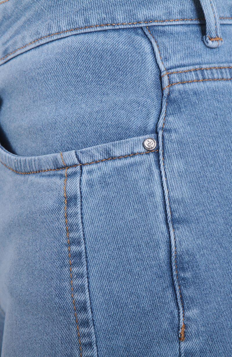 Jeans Wide Tiro Medio Pretina Basica Un Boton-5