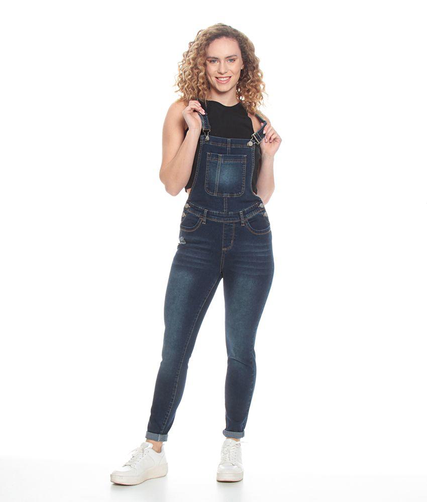 Jardinera Denim Roll Up Tirantes Ajustables-3