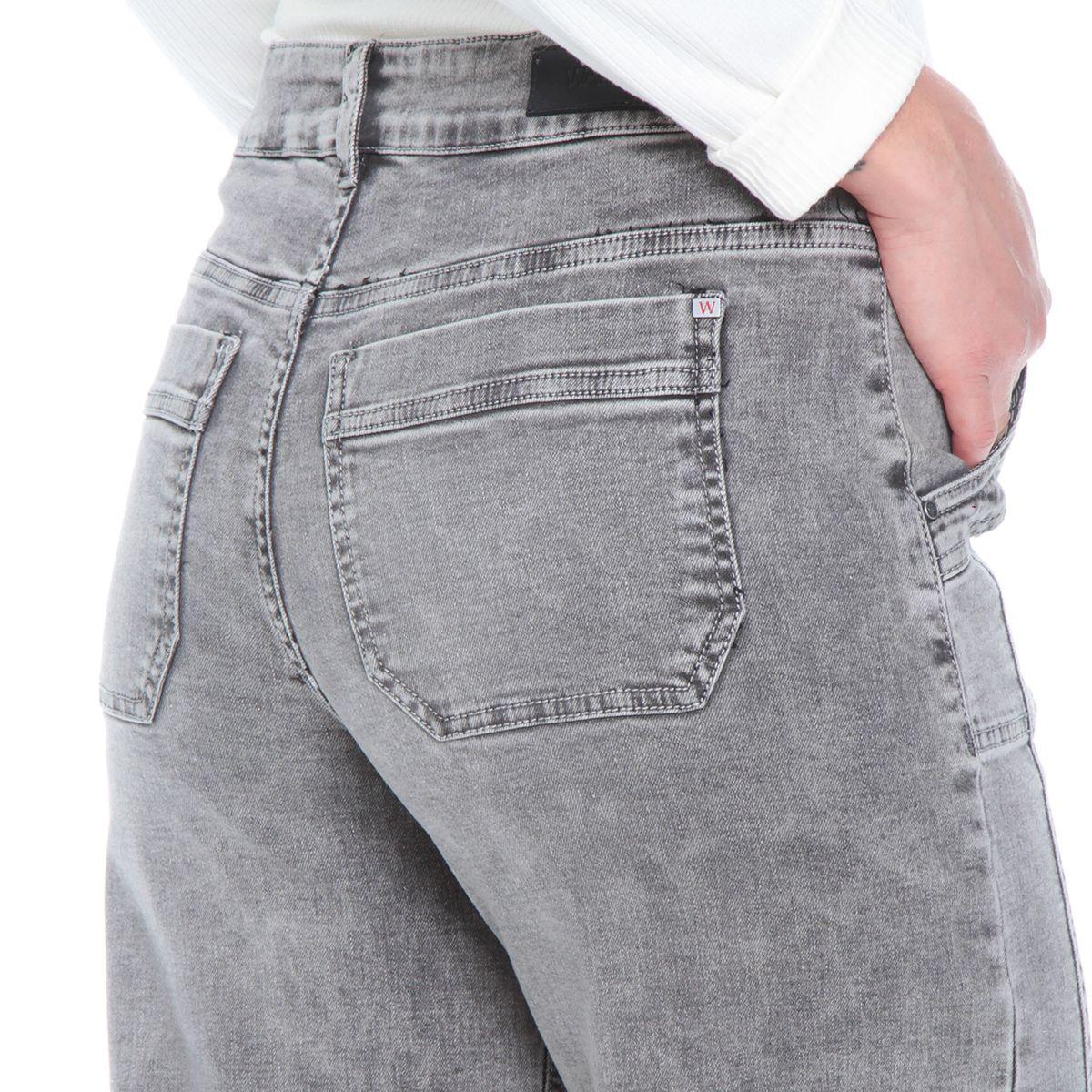 Jeans Wide Leg Cargo Tiro Alto Pretina Basica 1 Boton Costadillo-6