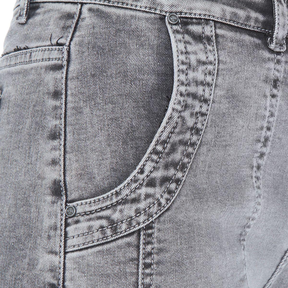 Jeans Wide Leg Cargo Tiro Alto Pretina Basica 1 Boton Costadillo-8