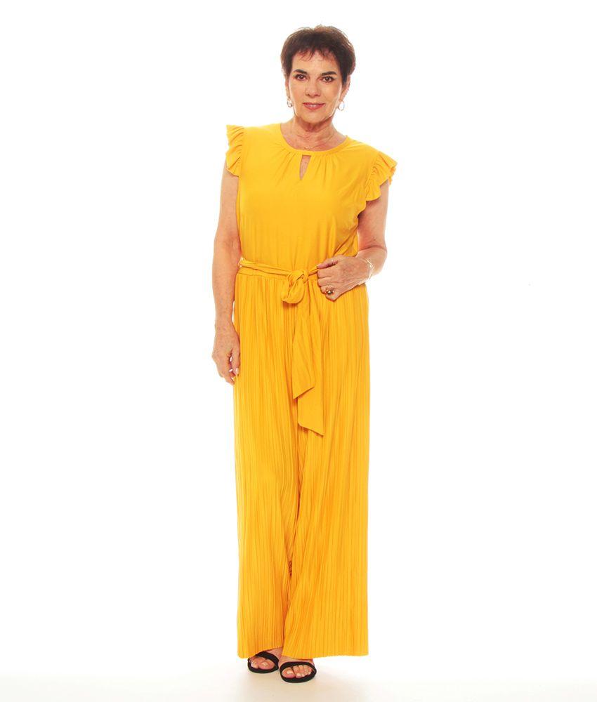 Enterito Manga Corta Escote Redondo Con Lazo En Cintura-0