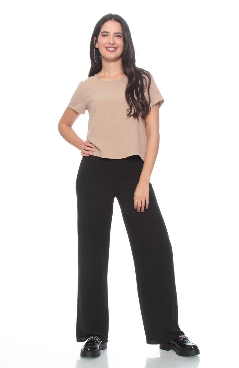 Blusa Manga Corta Escote  Redondo-1