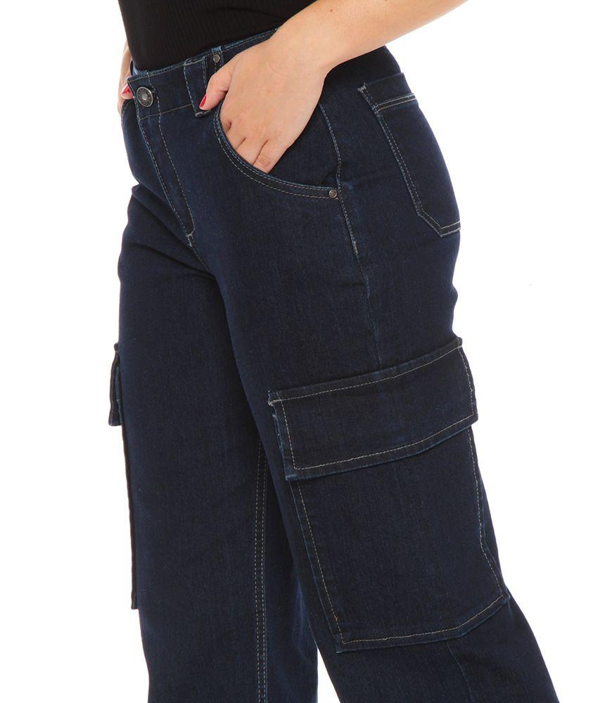 JEANS RECTO CARGO RAW TIRO MEDIO PRETINA INTERNA-4