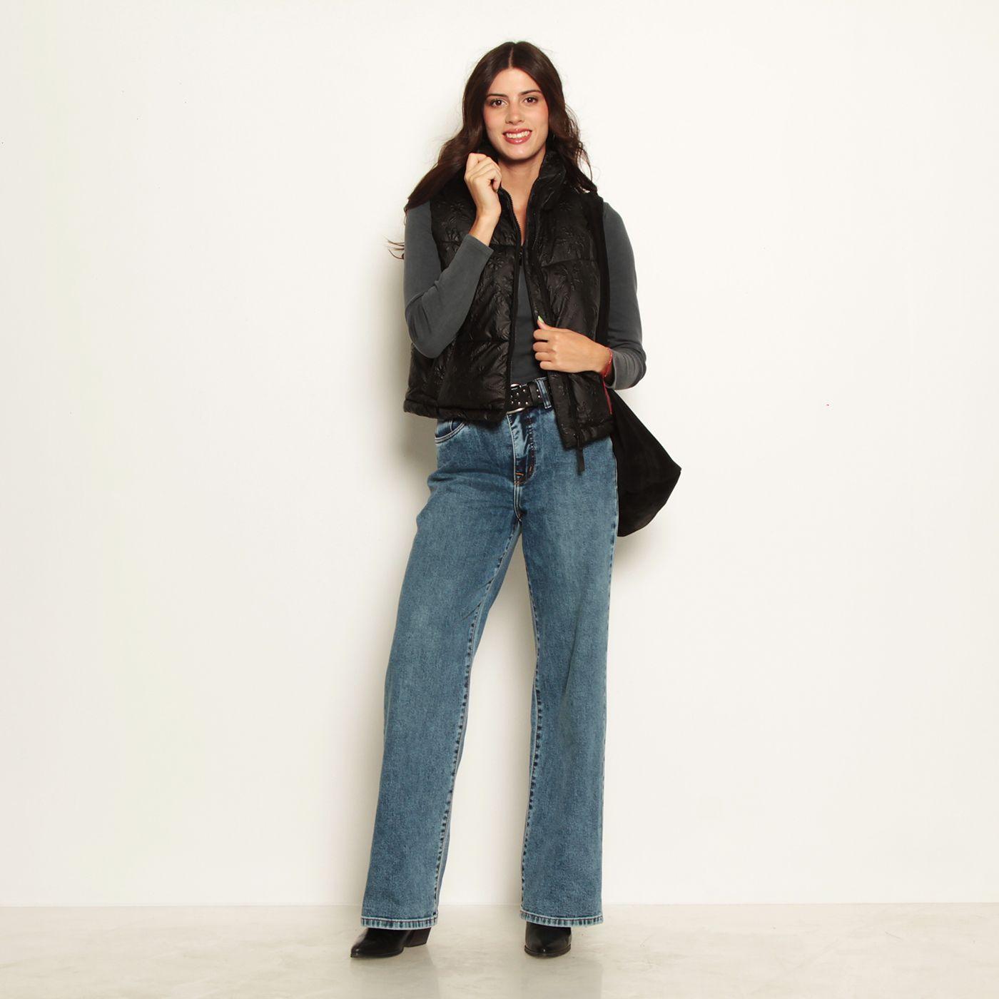 Parka Puffer Sin Manga Con Cierre En Delantero Y Cintura Ajustable-3