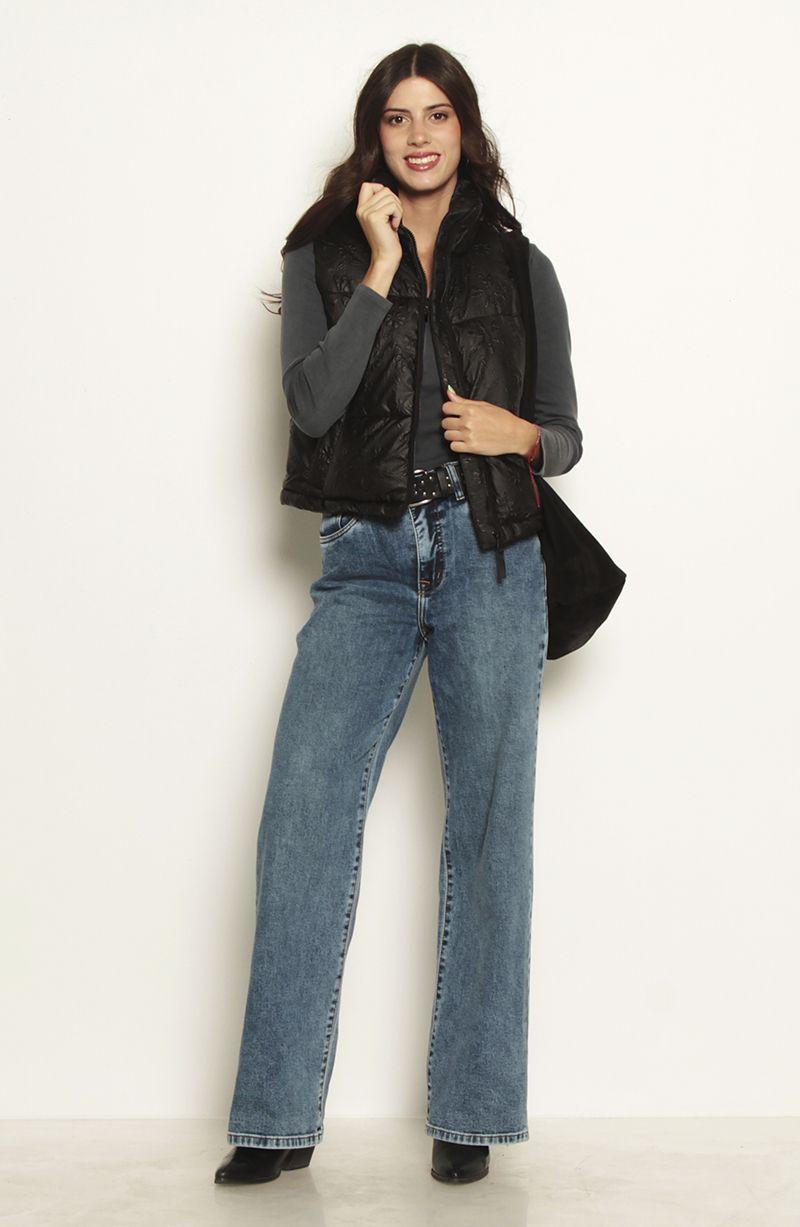 Parka Puffer Sin Manga Con Cierre En Delantero Y Cintura Ajustable-3