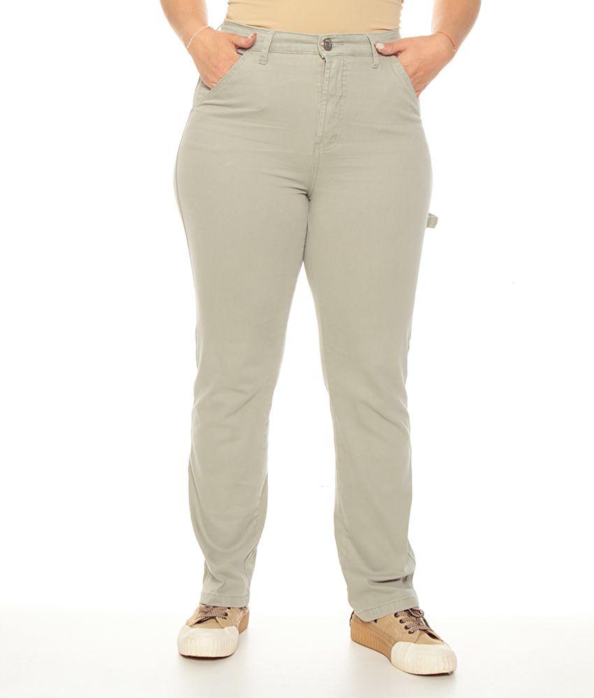 Pantalon Recto Bolsillo Argentino  Pretina Basica Un Boton-0
