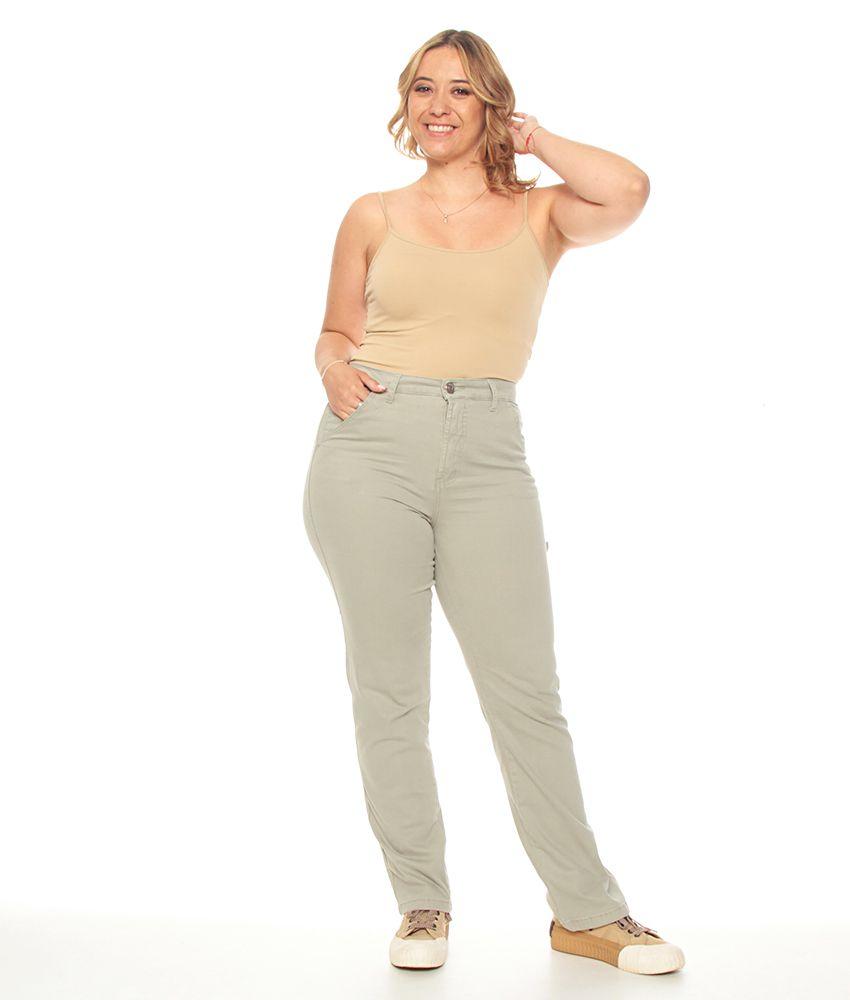 Pantalon Recto Bolsillo Argentino  Pretina Basica Un Boton-4