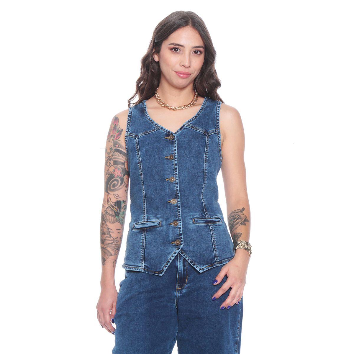 Chaqueta Vest Cortes Y Bolsillos Vivo-0