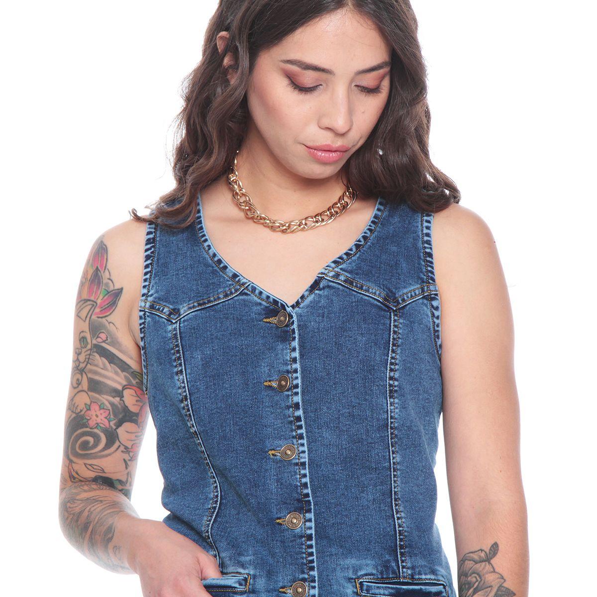 Chaqueta Vest Cortes Y Bolsillos Vivo-2